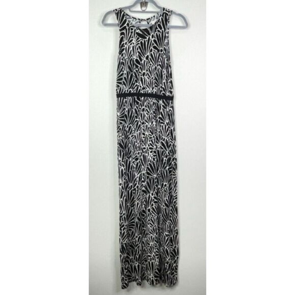 LOFT Jersey Floral Sleeveless Geometric Maxi Dress Women's Size XS - Picture 1 of 9